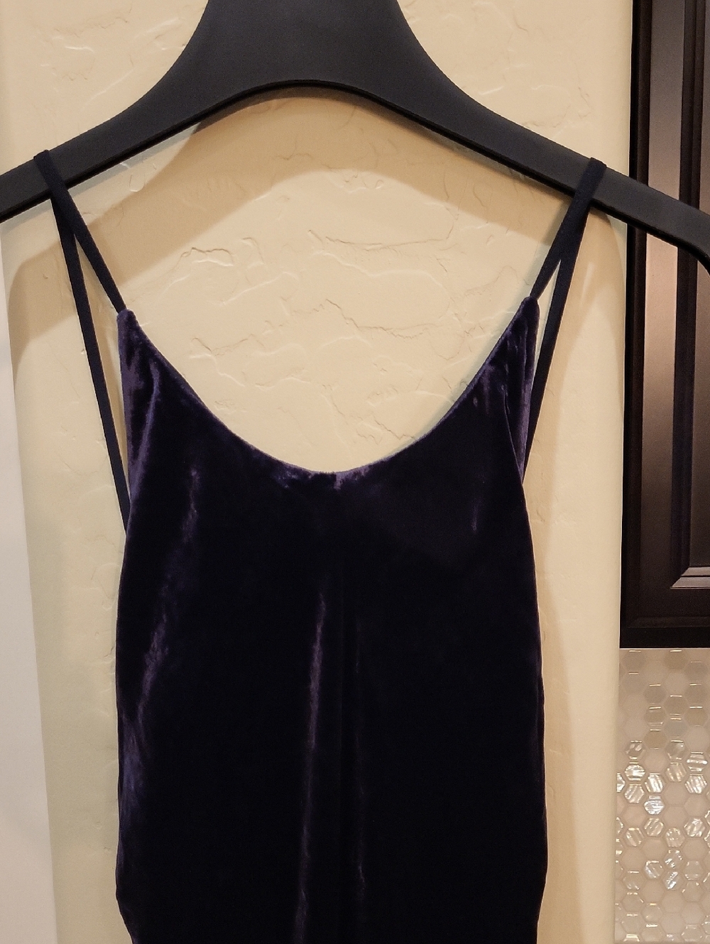 NWOT J. CREW Silk Velvet Blue Maxi Dress Sz 16